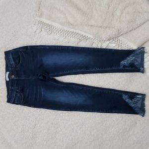 KanCan girls sz 12, Estilow, cut#33036, skinny jeans, fringed legs, tulip hem,